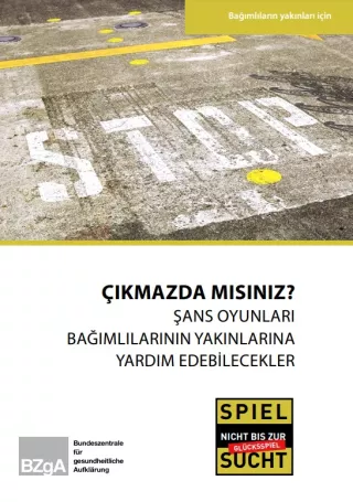 Broschuere: Nichts geht mehr? - Was Angehörigen von Glücksspielsüchtigen helfen kann (Türkisch)