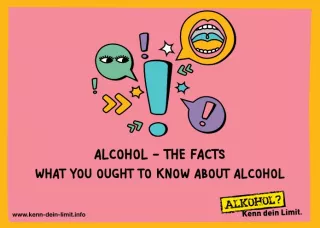 Broschuere: Alkohol? Kenn Dein Limit - Die Fakten (Englisch)