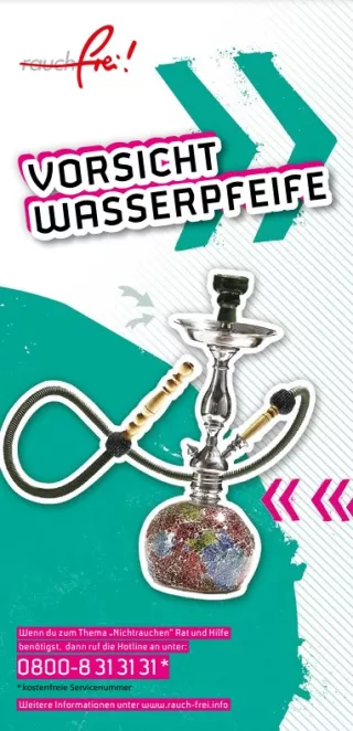Broschuere: Vorsicht Wasserpfeife!