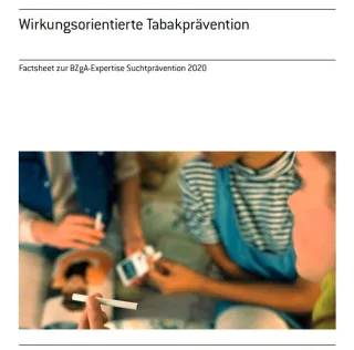 Broschuere: Wirkungsorientierte Tabakprävention