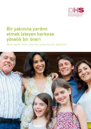 Broschuere: Ein Angebot an alle, die einem nahestehenden Menschen mit Suchterkrankung helfen möchten (Türkisch)