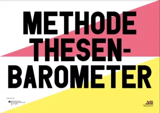 Arbeitsblatt: Thesenbarometer - A4-Karten zum Ausdrucken