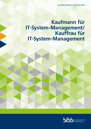 Broschuere: Ausbildung gestalten: Kaufmann/frau für IT-System-Management