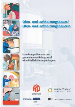 Broschuere: Ofen- und Luftheizungsbauer/in: Umsetzungshilfen zum neu gestalteten Ausbildungsberuf