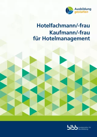 Broschuere: Ausbildung gestalten: Hotelfachmann/frau und Kaufmann/frau für Hotelmanagement