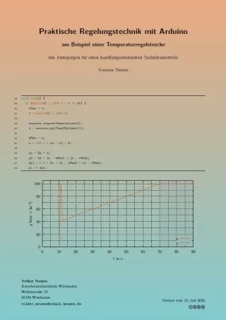 Handbuch: Praktische Regelungstechnik mit Arduino