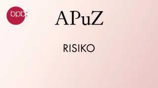 Audio: APuZ #09: Risiko