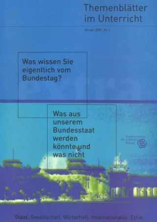 Unterrichtsbaustein: Nr. 3: Was wissen Sie eigentlich vom Bundestag?
