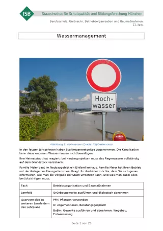 Unterrichtsbaustein: Wassermanagement (DOCX)