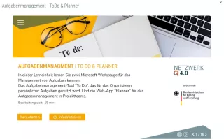 Kurs: Aufgabenmanagement: To Do und Planner