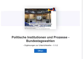 Interaktion: Politische Institutionen und Prozesse – Bundestagswahlen – H5P