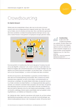 Unterrichtsbaustein: Unterrichtsimpuls: Crowdsourcing