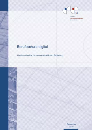 Unterrichtsplanung: Berufsschule digital: Abschlussbericht der wissenschaftlichen Begleitung