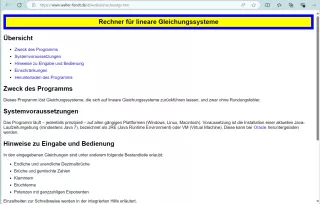 Software: Rechner für lineare Gleichungssysteme