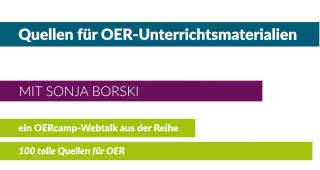 Video: Quellen für OER-Unterrichtsmaterialien – Open Educational Resources für Schule und Nachhilfe
