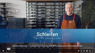 Video: Schleifen mit einem Winkelschleifer