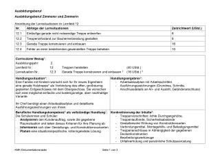 Unterrichtsplanung: Gerade Treppen einbauen (DOCX)