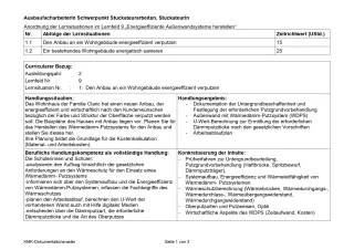 Unterrichtsplanung: Den Anbau an ein Wohngebäude energieeffizient verputzen (PDF)