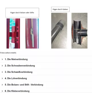 Text: Fügen verbindet. Eine Lerneinheit zum Thema Fügen in Form eines H5P Columns