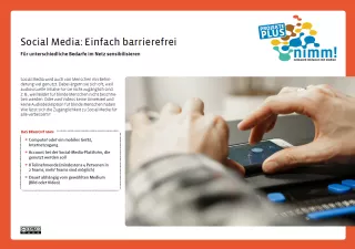 Unterrichtsbaustein: Social Media: Einfach barrierefrei