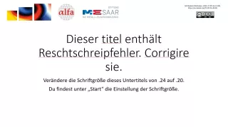 Presentation: Modul "Präsentationssoftware" - Präsentation