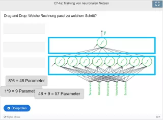 Lernspiel: C7-4 Drag and Drop: Welche Rechnung passt zu welchem Schritt? (Quiz zum Video)