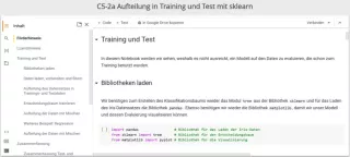 Sonstiges: C5-2 Jupyter Notebook: Training und Test