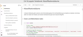 Sonstiges: C4-1 Jupyter Notebook: Klassifikationsbäume mit sklearn (Klassifikationsbäume, Teil 1)