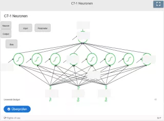 Lernspiel: C7-1 Drag and Drop: Neuronales Netz (Quiz zum Video)