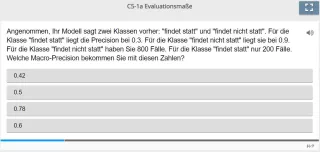 Lernspiel: C5-1 Single Choice: Macro-Precision (Quiz zum Video)