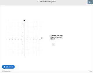 Lernspiel: C1-1 Drag and Drop: Zeigen Sie den Punkt (Quiz zum Video)