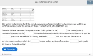 Lernspiel: C6-2 Fill in the Blanks: Vorhersage von Verkäufen (Quiz zum Video)