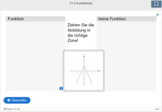 Lernspiel: C1-2 Drag and Drop: Ist das eine Funktion - Teil 2 (Quiz zum Video)