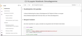 Sonstiges: C2-1 Jupyter Notebook: Scatterplots mit pandas