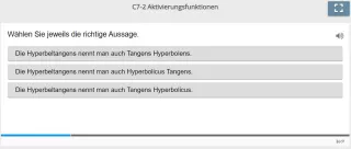 Lernspiel: C7-2 Single Choice: Hyperbeltangens (Quiz zum Video)