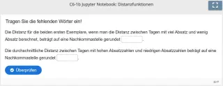 Lernspiel: C6-1 Fill in the Blanks: Jupyter Notebook, Aufgabe 1 (Quiz zum Jupyter Notebook)