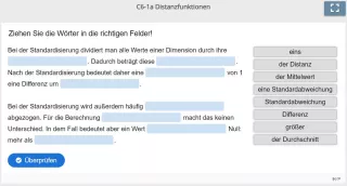 Lernspiel: C6-1 Drag the Words: Standardisierung (Quiz zum Video)