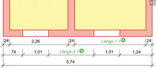 Interaktion: Bau-Nennmaß Übung 2