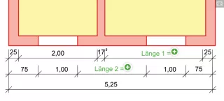 Interaktion: Baurichtmaß Übung 2