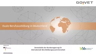 Presentation: Präsentation zur dualen Berufsausbildung in Deutschland (PPTX)