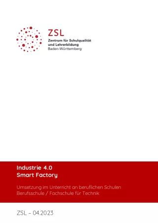 Unterrichtsplanung: Industrie 4.0 Smart Factory