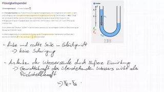 Video: Aufgabe | Flüssigkeitspendel