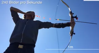 Video: Physik des Bogenschießens | Aufnahme in Zeitlupe