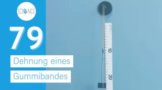 Video: Dehnung eines Gummibandes
