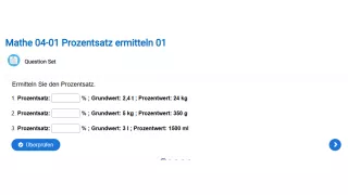 Interaktion: Prozentsatz ermitteln