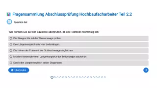 Interaktion: Fragensammlung Abschlussprüfung Hochbaufacharbeiter Teil 2.2