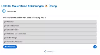 Interaktion: Mauersteine Abkürzungen