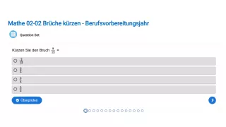 Interaktion: Brüche kürzen - Berufsvorbereitungsjahr