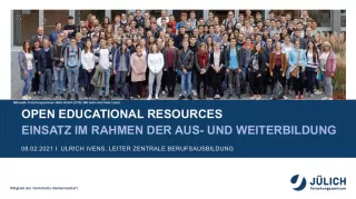 Presentation: OER - Einsatz im Rahmen der Aus- und Weiterbildung (PPTX)