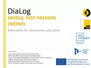 Presentation: Fast Fashion | MonoDiaLog | Materialien für Lehrende